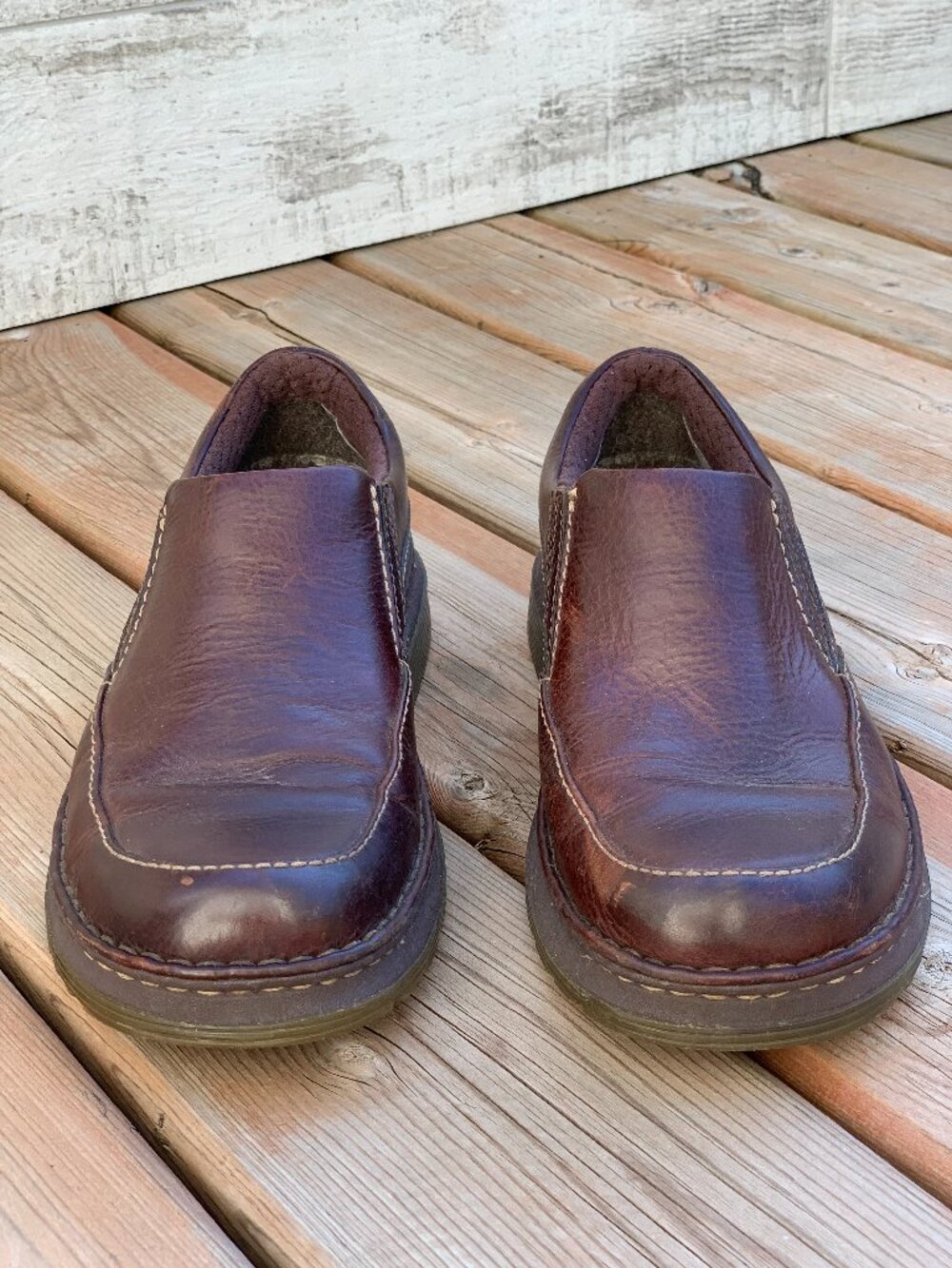 Dr. Martens Neil Shoes Mens 8 Brown Leather Comfort Slip On Casual Docs Loafer